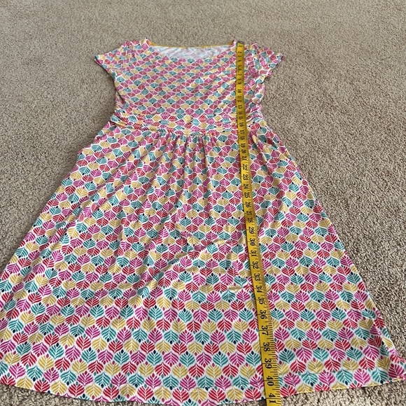 Boden 4L pink multi printed short sleeve dress. - Picture 5 of 7